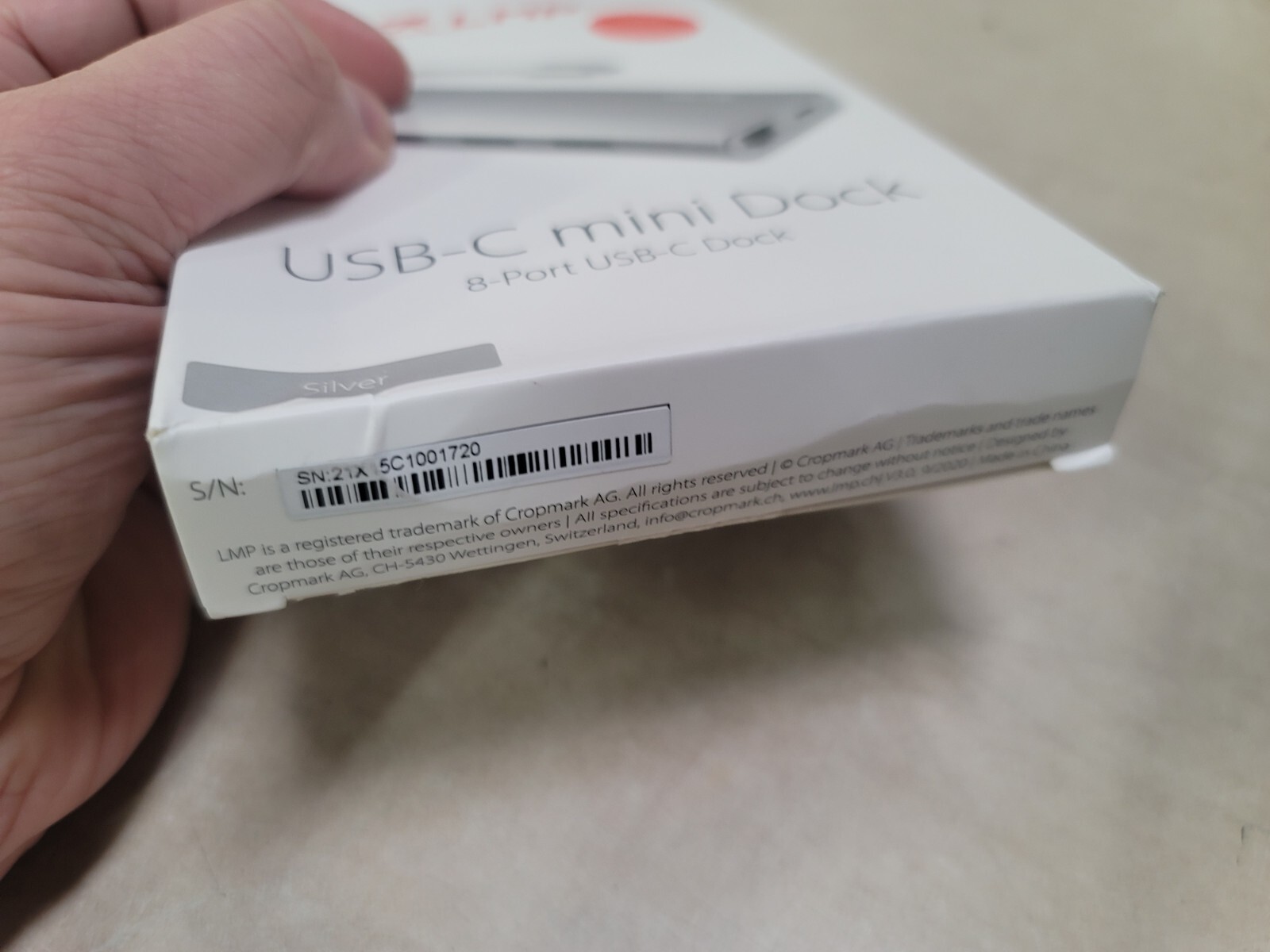 lmp 14368 USB-C MINI DOCK HDMI SILVER NEW CROPMARK