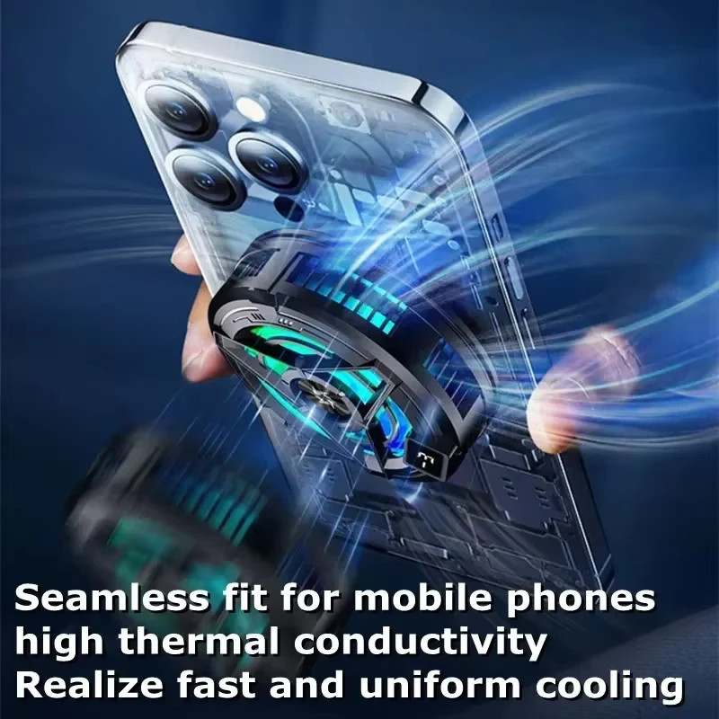 SL17 Magnetic Phone Cooler 2in1 Semiconductor Cooling Fan for iOS Android
