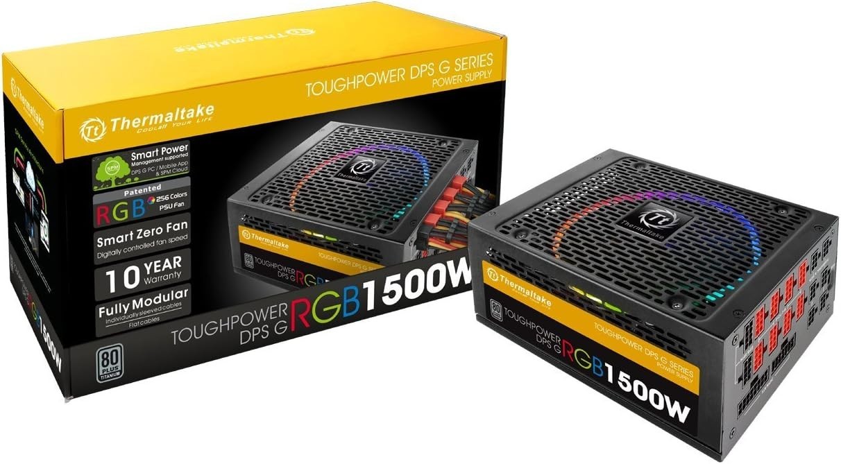 NEW Thermaltake Toughpower DPS G RGB 1500W Digital 80+ Titanium TPG-1500D-T