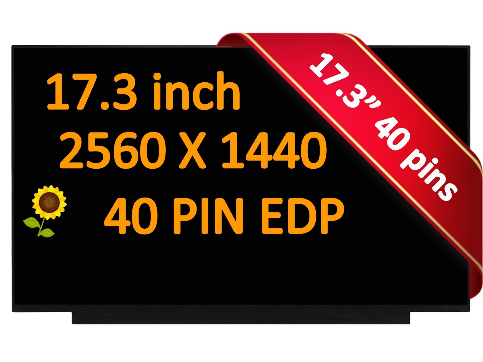 17.3″ 165Hz QHD LED LCD Screen Display HP OMEN 17-ck 17-ck1020nr 17-ck0008ca