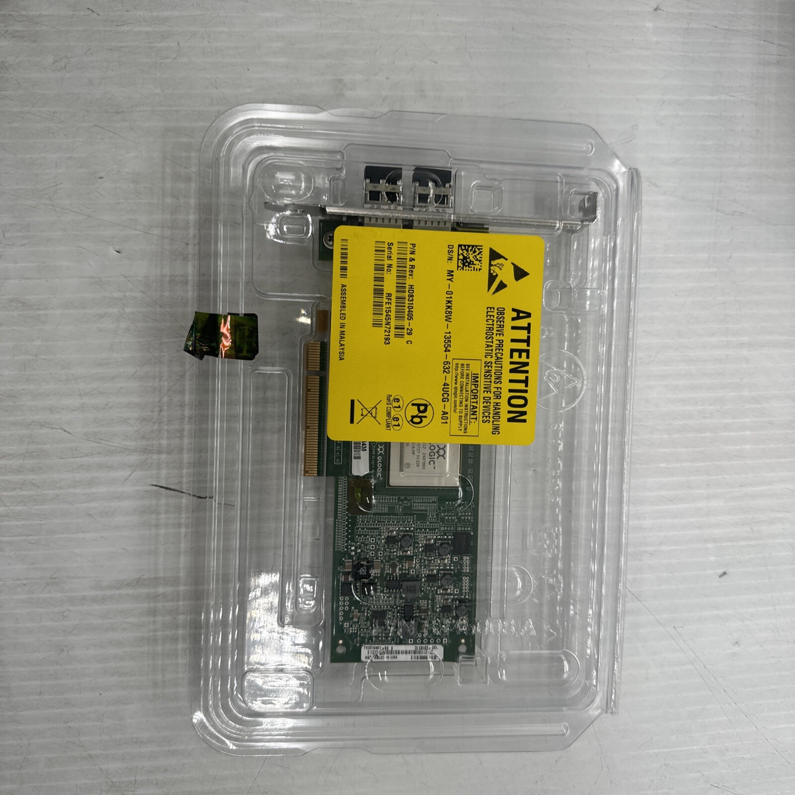 NEW OPEN BOX QLogic QLE8152 Dual Port 10Gb Converged Network Adapter Card