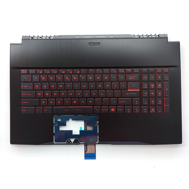 New For MSI GF75 MS-17F1 MS-17F5 Case Palmrest red red backlit keyboard