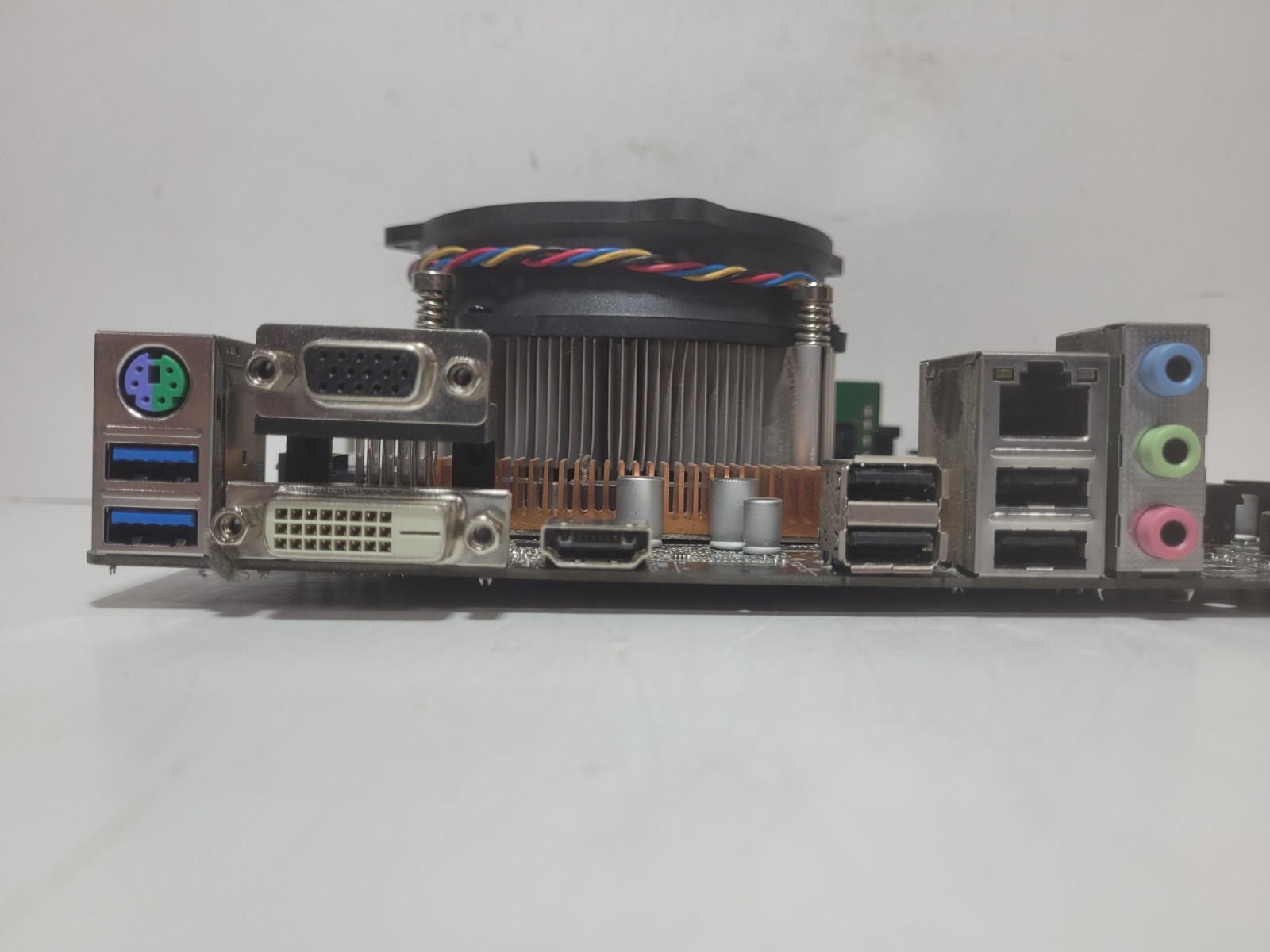ASRock H110M-HVS Motherboard I5-6500 4GB RAM, IO Shield #1649