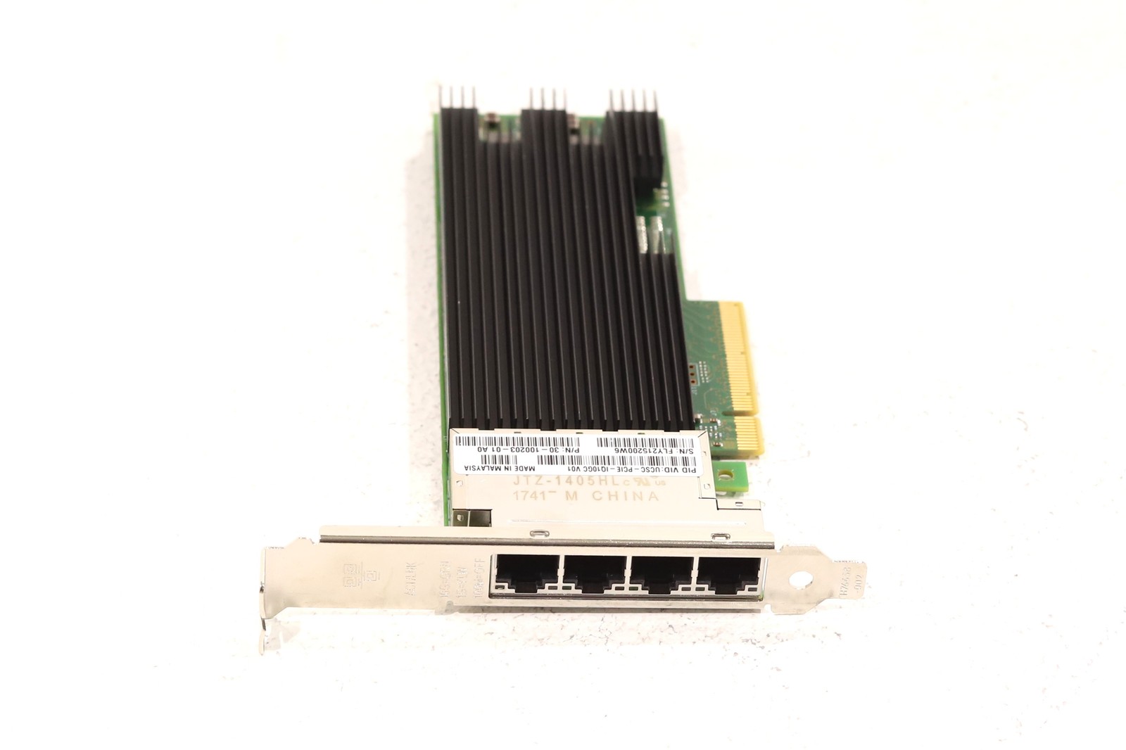 Cisco UCSC-PCIE-IQ10GC Quad-Port 10GbE PCIe x8 Network Card P/N: 30-100203-01