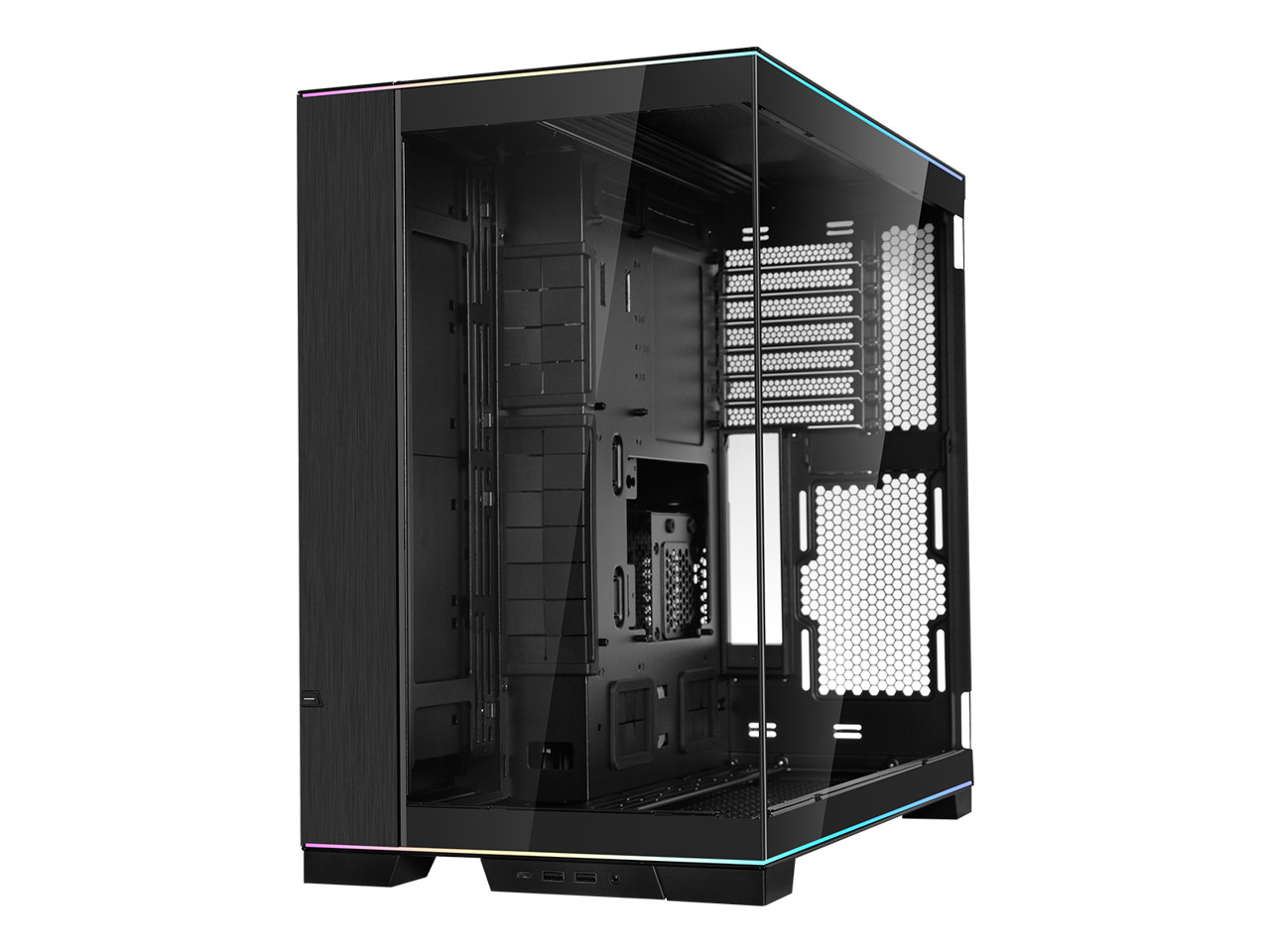 LIAN LI O11 Dynamic EVO RGB Black Aluminum / Steel / Tempered Glass ATX Mid Tow