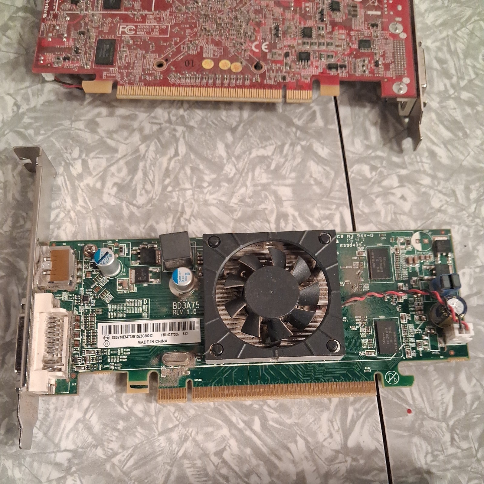 Lot of 6 Assorted Graphics Card video cards Untested Unknown Conditions