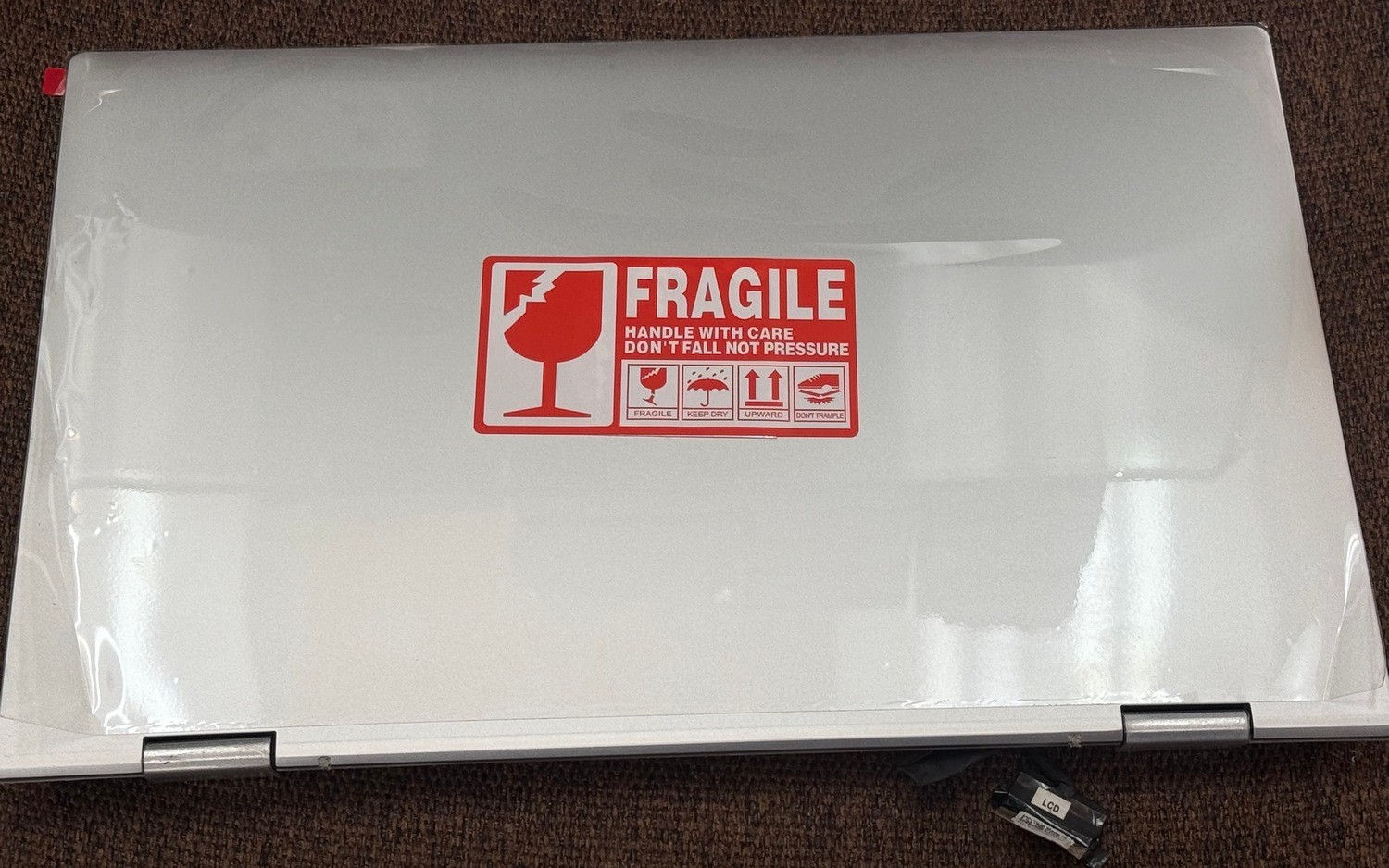 Dell Inspiron 13.3” 13 7386 2in1 Glossy FHD LCD Complete Assembly ~ Silver ~