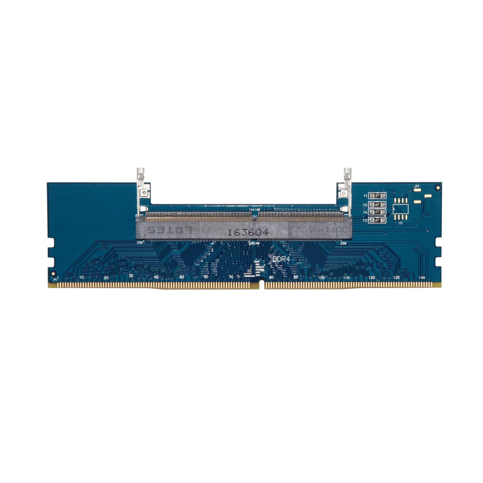 2Pcs Laptop DDR4 RAM to Desktop Adapter Card Memory Tester SO DIMM to DDR4 US