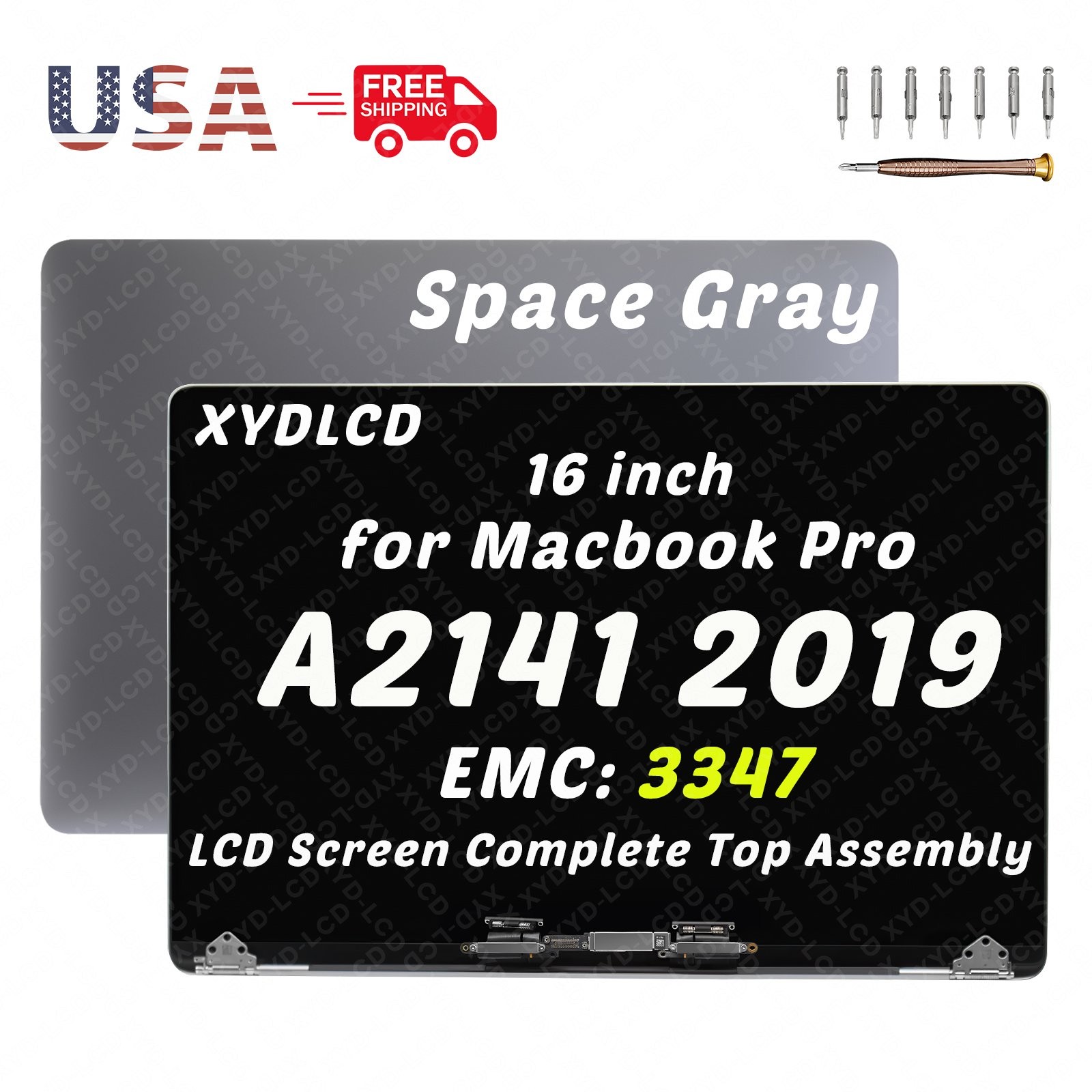 Original for MacBook Pro 16″ A2141 2019 Retina EMC 3347 LCD Screen Replacement