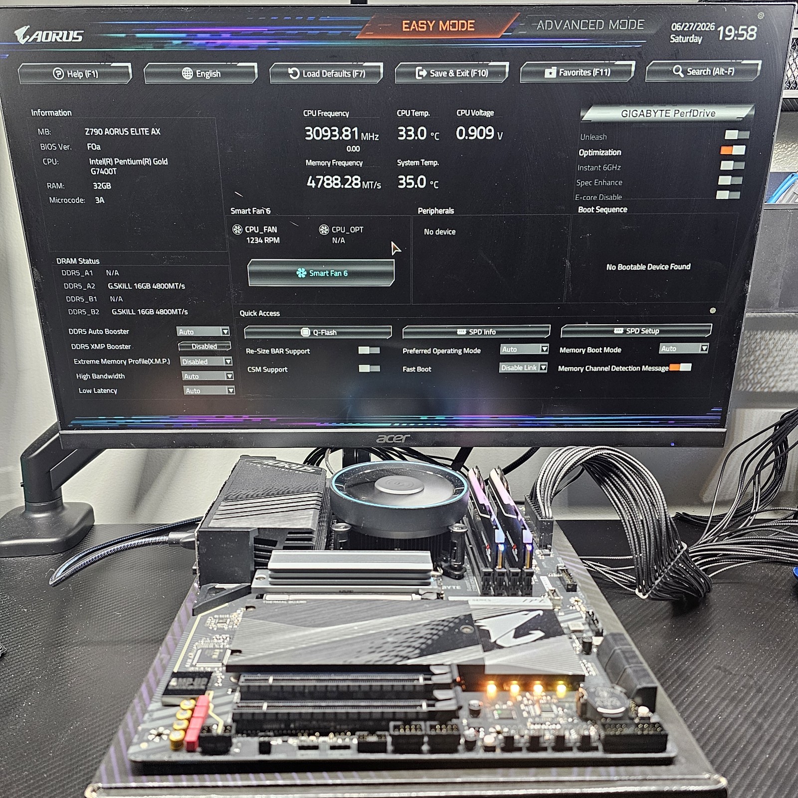 Gigabyte Z790 AORUS Elite AX LGA1700 DDR5 WiFi ATX Motherboard #182