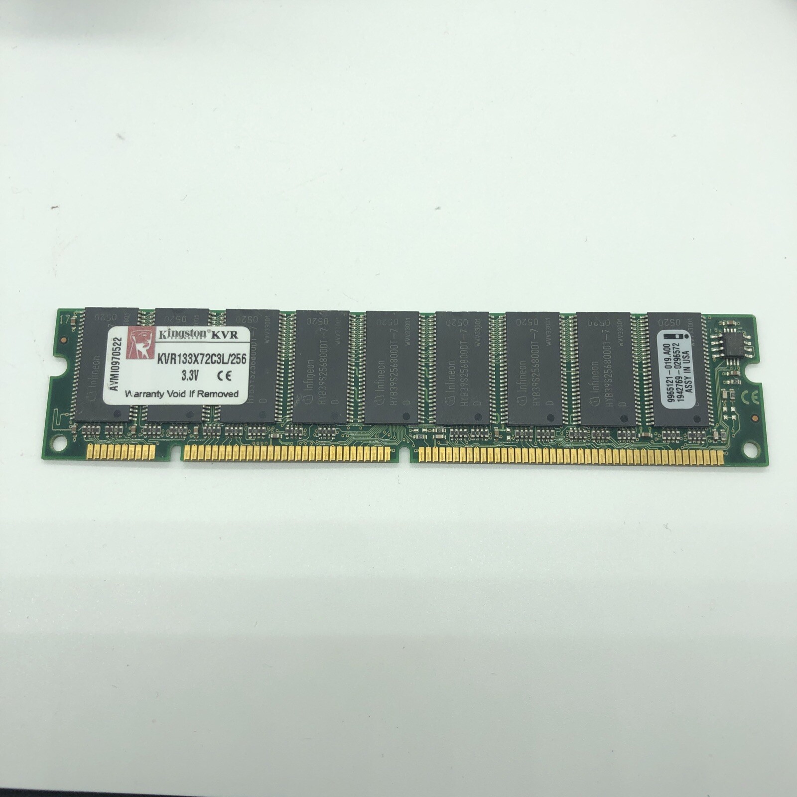 256MB PC-133 168-Pin ECC DIMM Memory Module ( 32×72 ) 256 MEGABYTE PC133 Server