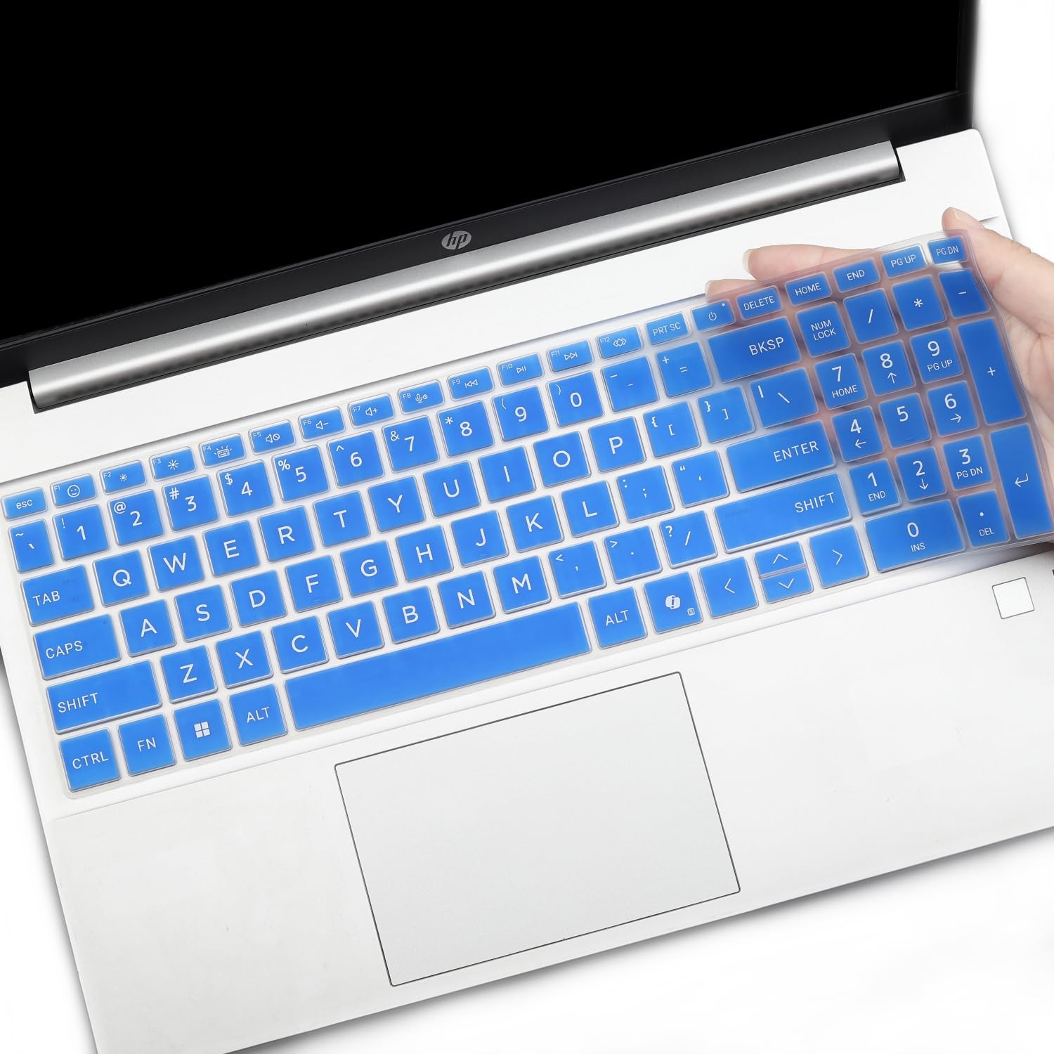 Keyboard Cover for 2025 2024 HP 15.6-inch Laptops (2023-2025 Models), Blue