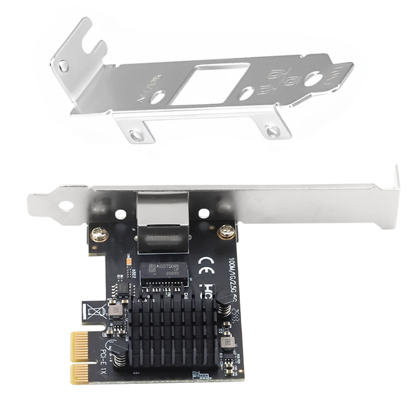 RTL8126 5Gbps PCIe X1 RJ45 Ethernet Network Adapter Card 5GBASE-T for Desktop