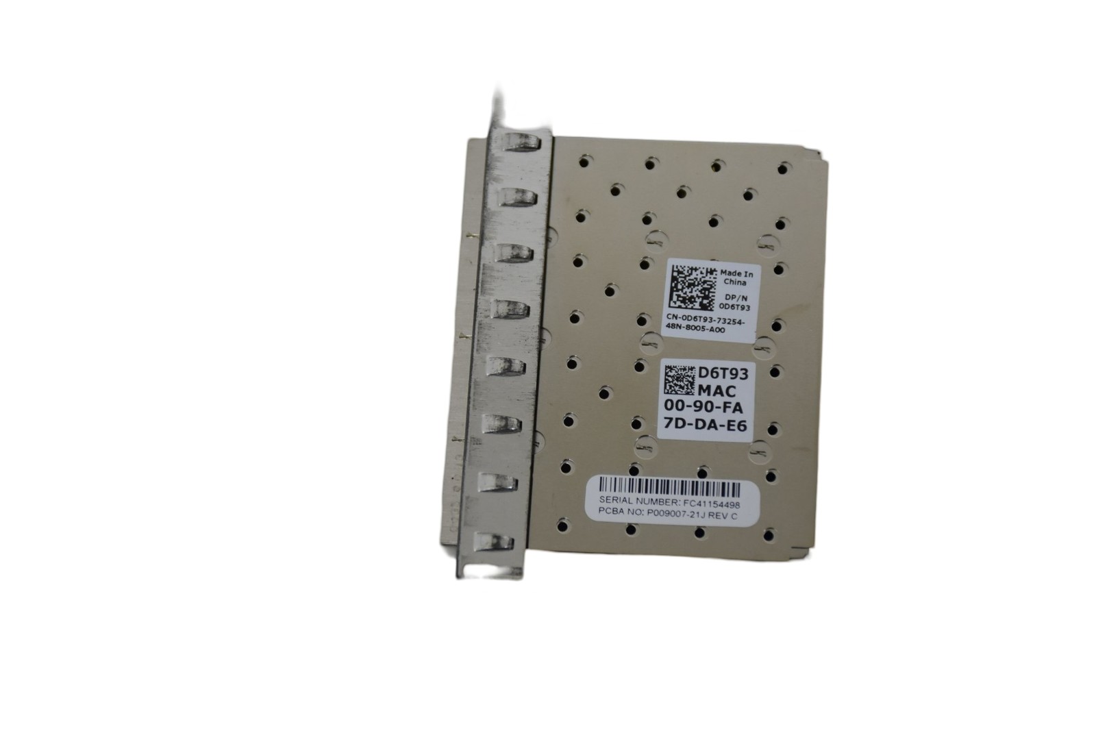 New Dell Emulex OneConnect Quad-Port 10Gbps SFP RNDC Network Daughter Card D6T93