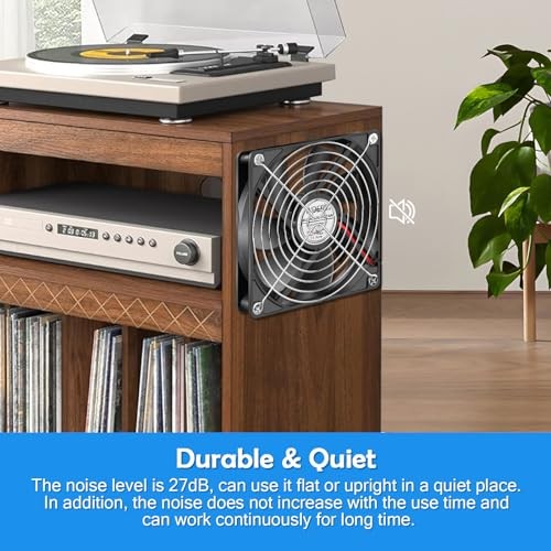 120mm Computer Case 5V USB Powered Fan, Small Silent Flat 2 in 1-12025-USB