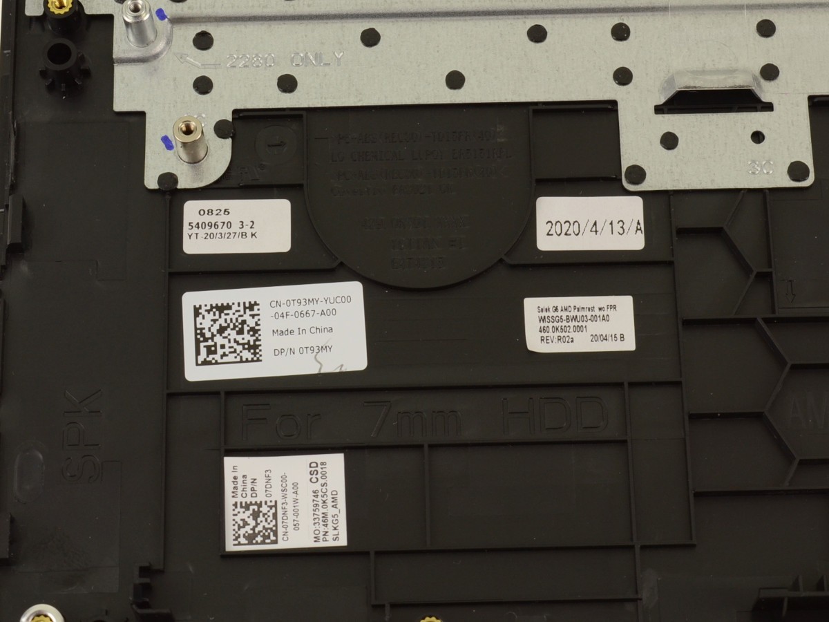 New Dell OEM G Series G5 SE 5505 Palmrest Keyboard Assembly 4 Cell T93MY 7DNF3