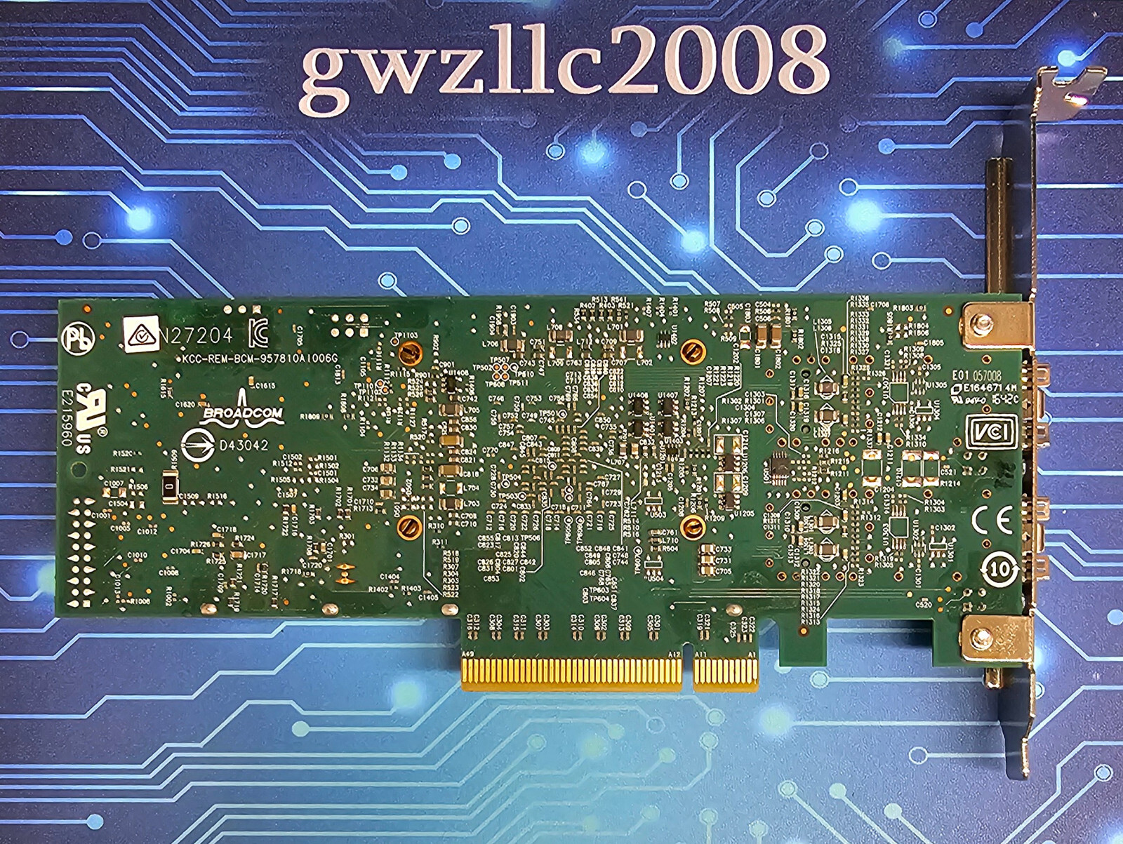 0N20KJ DELL BROADCOM 57810 10GB DUAL PORT PCI-E SFP+ NETWORK CARD N20KJ