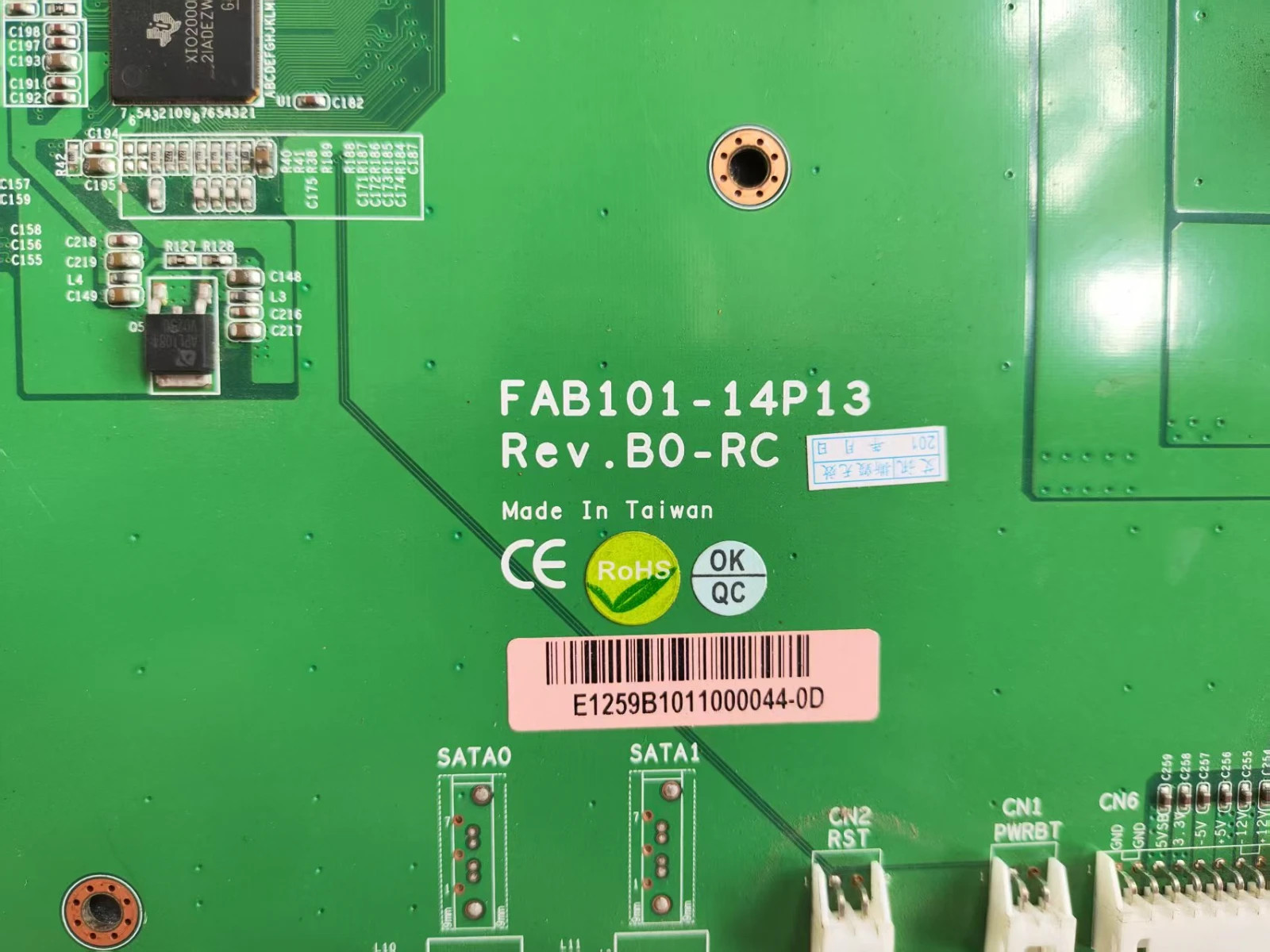 FAB101-14P13 Rev.B0-RC Industrial Base Board