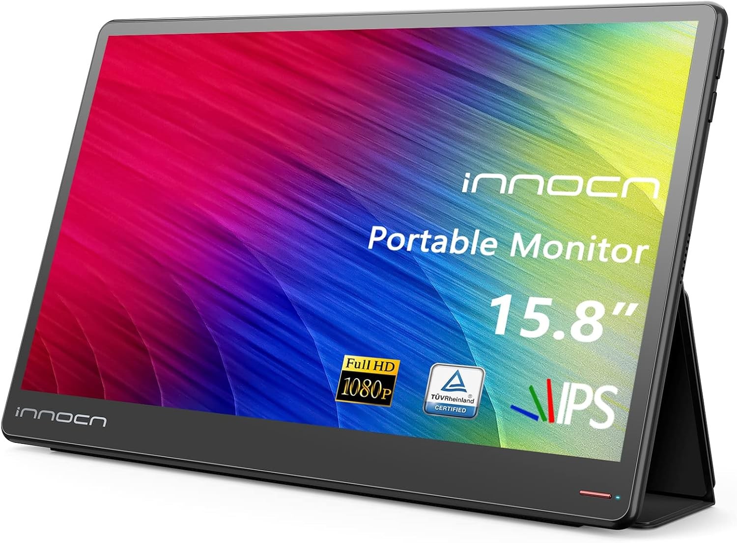 15.8″ FHD Portable Monitor – USB-C, Mini HDMI, IPS, Eye Care Screen