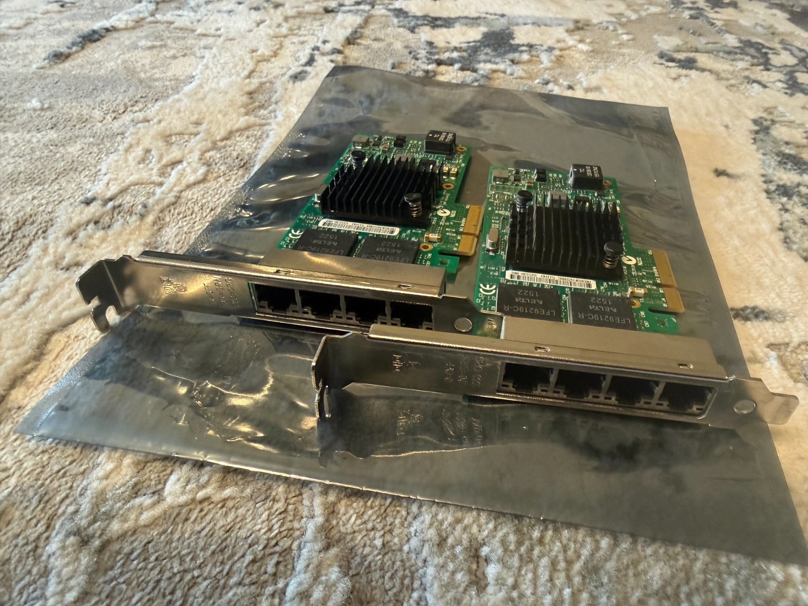 Lot of 2 INTEL I350T4 1GbE RJ-45 4-Port Ethernet Server Adapter TESTED
