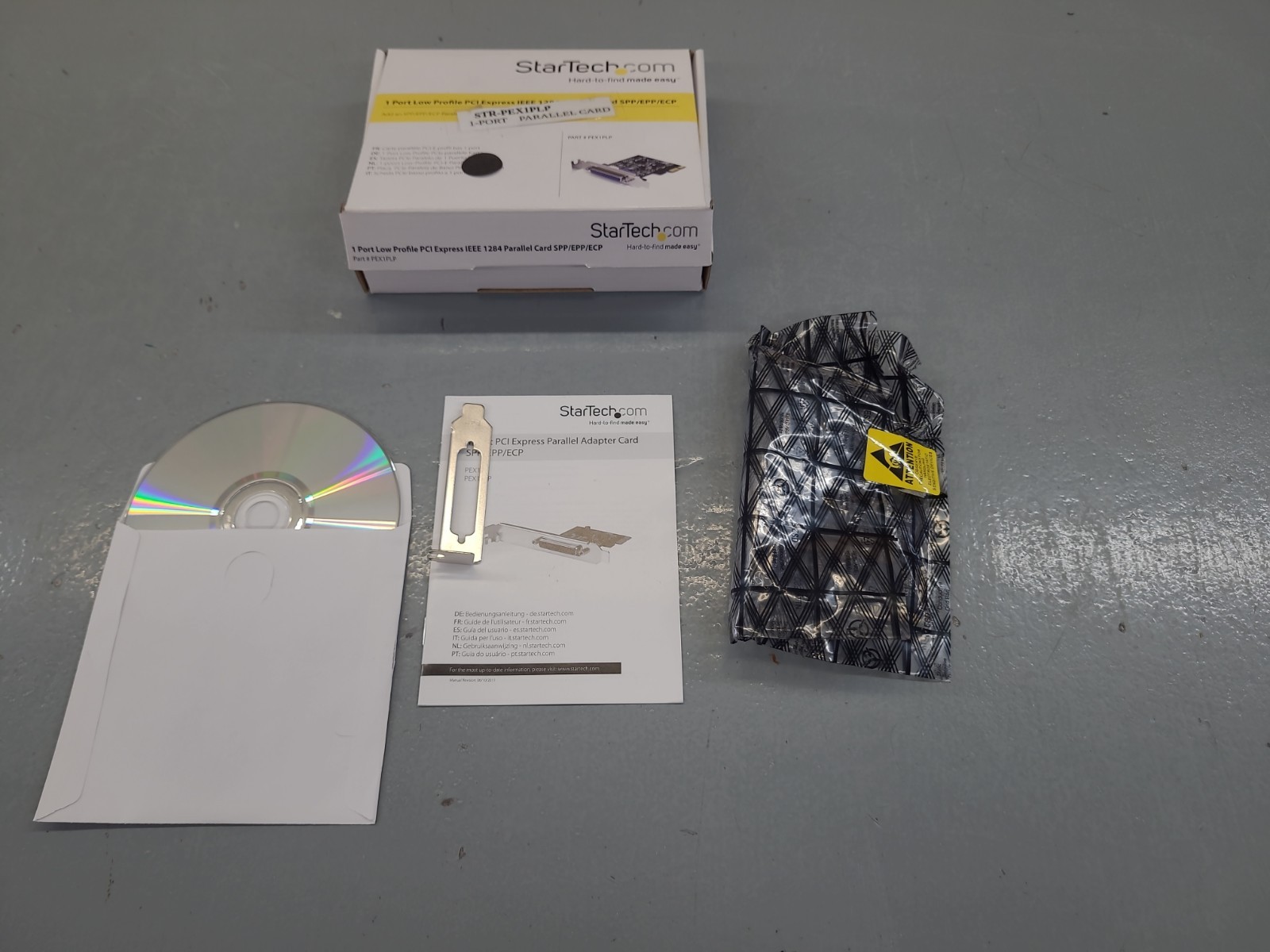 StarTech PEX1PLP 1-Port Low Profile PCI Express PCIe Parallel Card NEW Open Box