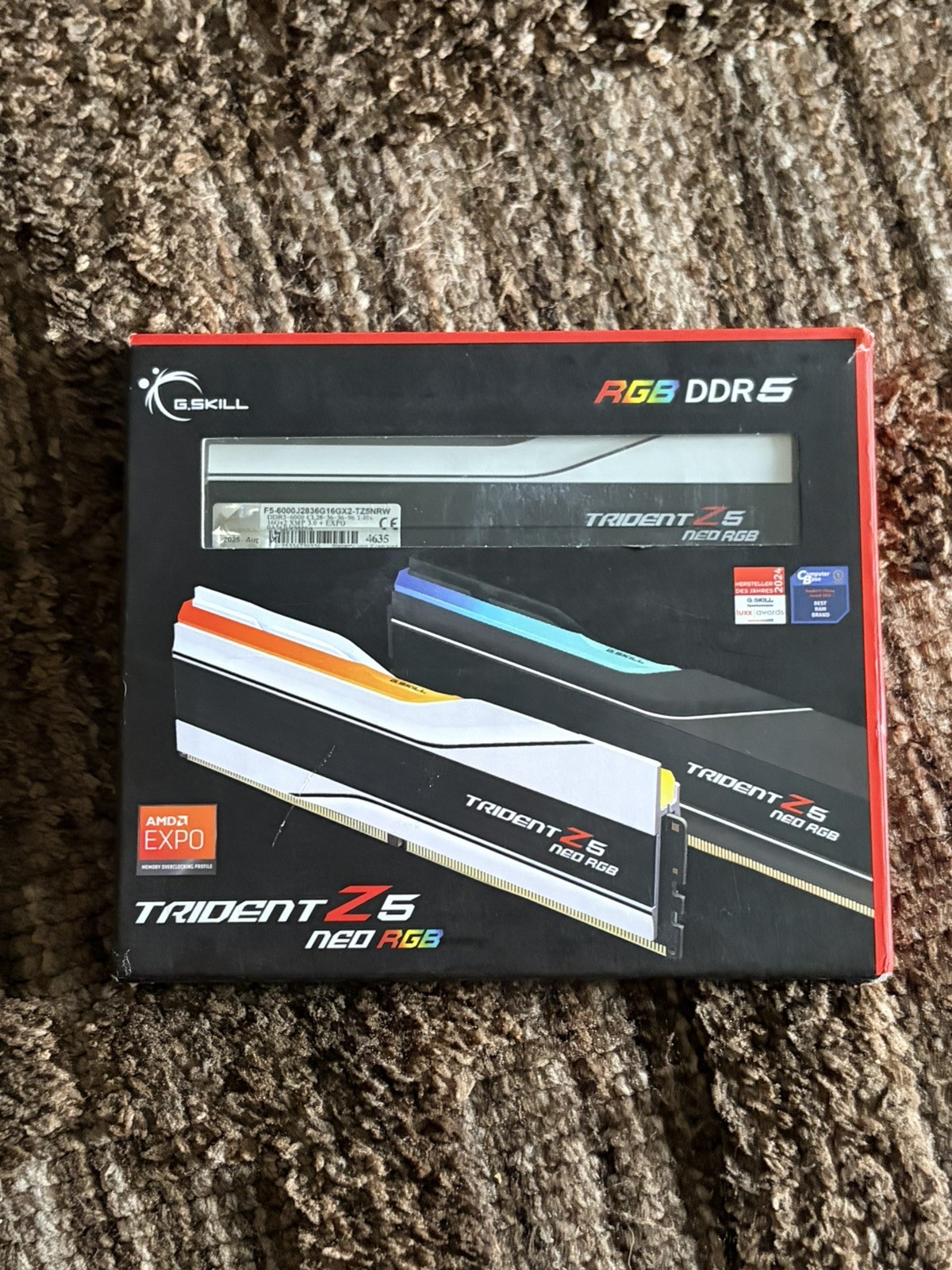 G.SKILL Trident Z5 Neo RGB 32GB (2x16GB) DDR5 6000 CL28 White AMD EXPO Open Box
