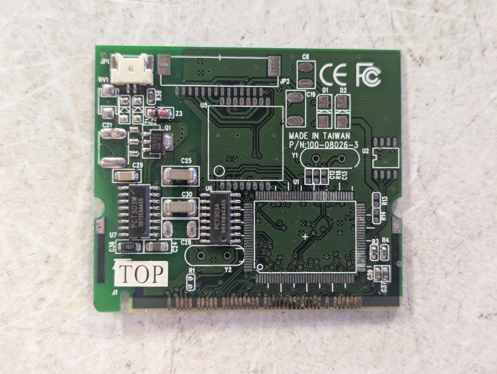 Taimag N56XNP-TOP 100-08026-3 Mini PCI Modem LAN Laptop Card