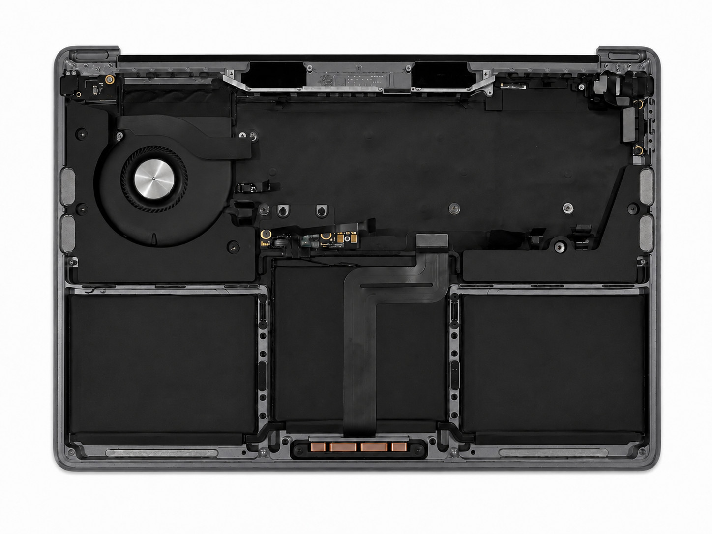 Genuine MacBook Pro 13” M1 A2338 2020 Palmrest Top Case Keyboard – Space Gray