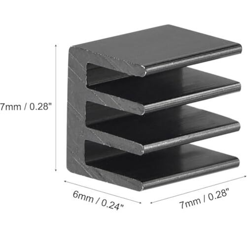 20pcs 7mm Small mini Heatsink 7x7x6mm + Thermal Conductive Adhesive Tape,