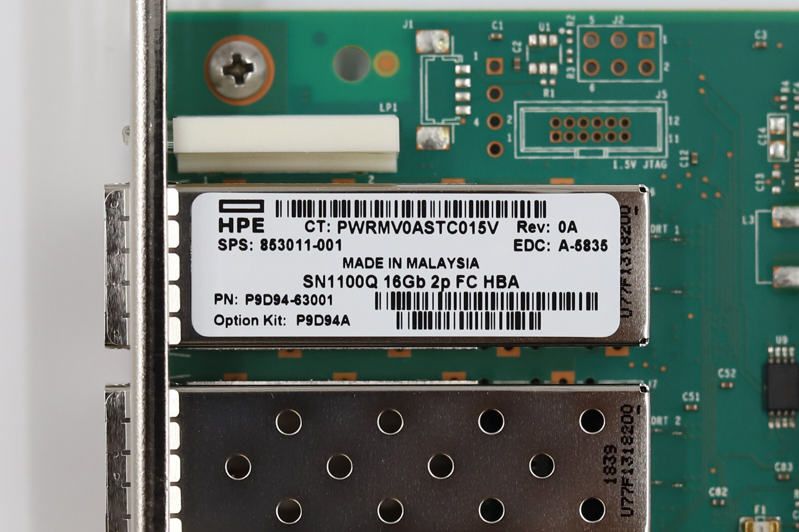 HP SN1100Q Dual-Port 16GbE Fiber Channel PCIe X8 Host Bus Adapter P/N:853011-001