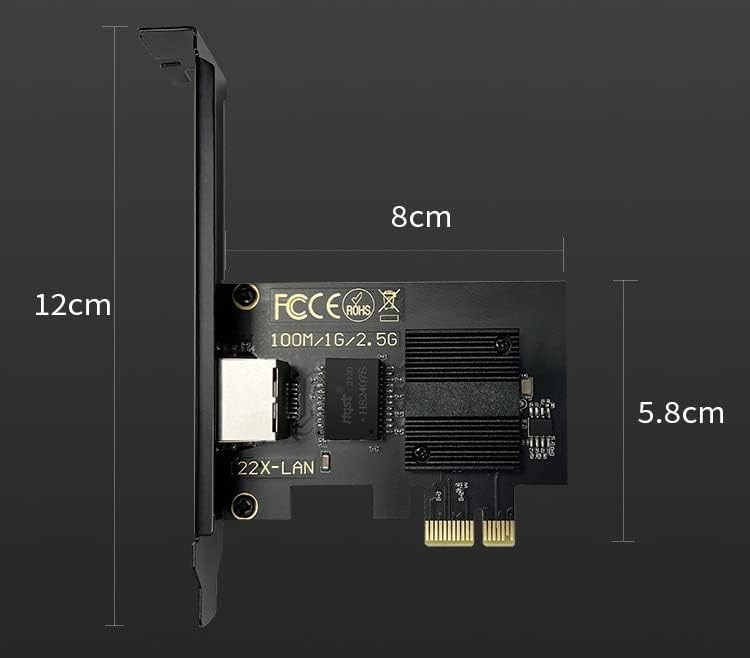 High-Performance 2.5G PCIe Network Card with Intel I226-V Chip for Windows 10/11