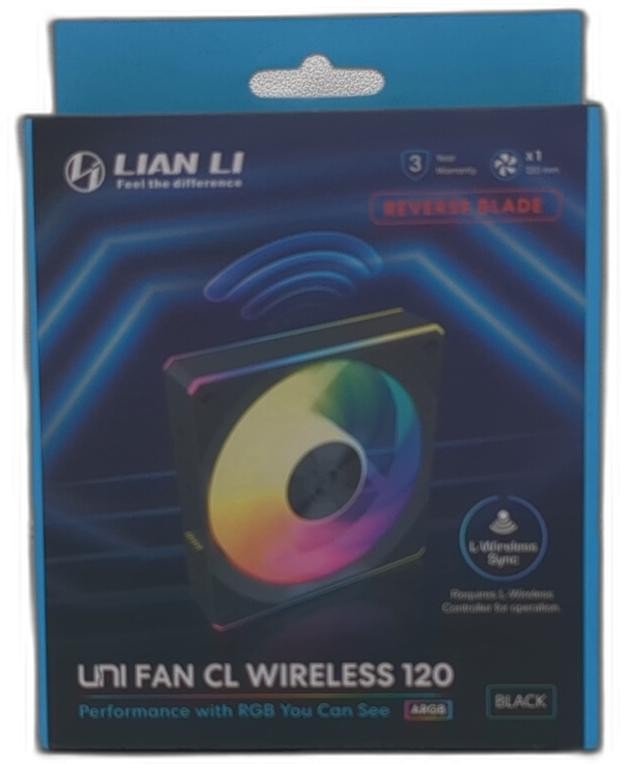 Lian-li Lian Li Uni Fan Cl Wireless 120 – Single Pack (reverse Blade) – 2.4 Ghz