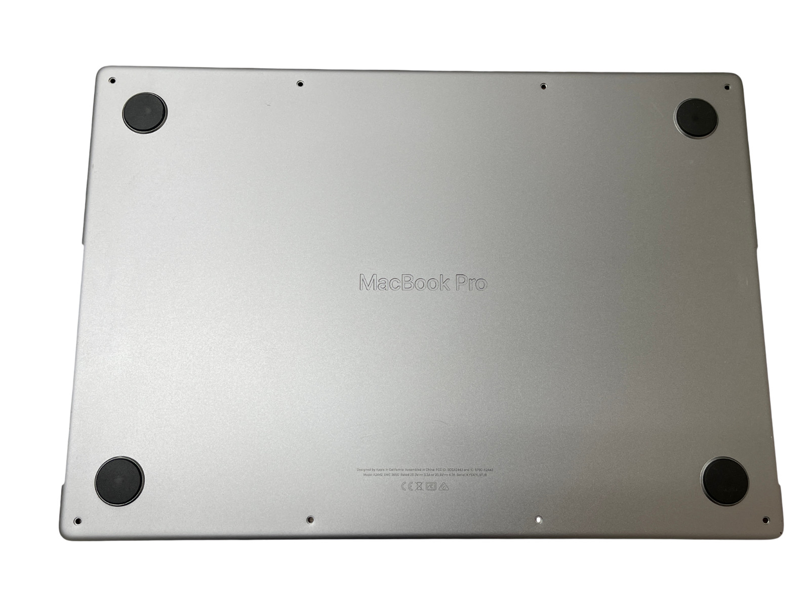 Genuine Apple Macbook Pro A2485 16″ 2021 Bottom Case 613-20853-A Space Gray