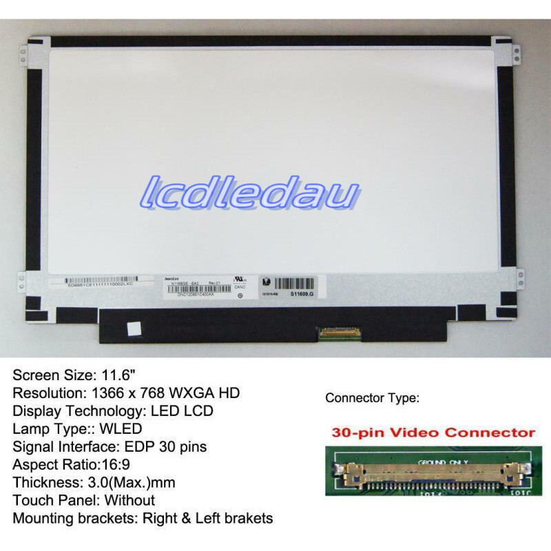 NON-TOUCH Screen Replacement for N116BGE-EA2 REV.C2 HD 1366×768 LCD LED Display