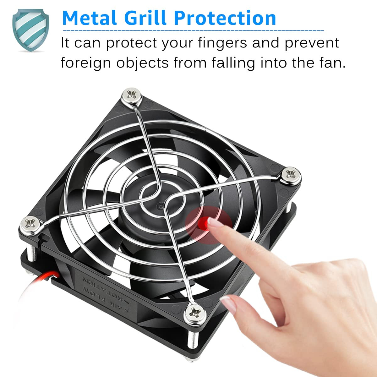 2 Pack 80Mm X 80Mm X 25Mm 12V DC Brushless Cooling Fan 2Pin