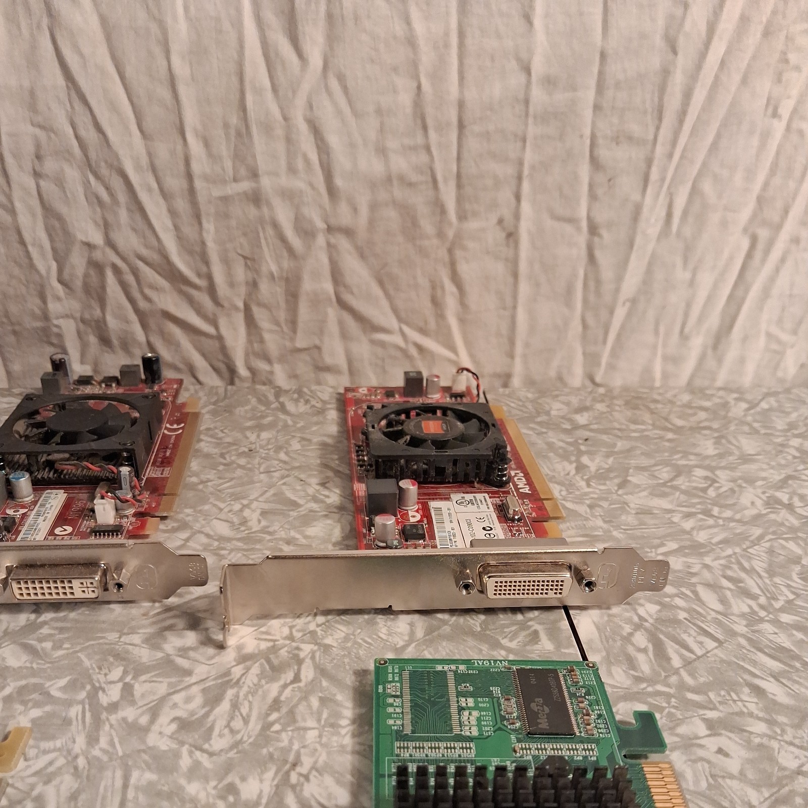 Lot of 6 Assorted Graphics Card video cards Untested Unknown Conditions
