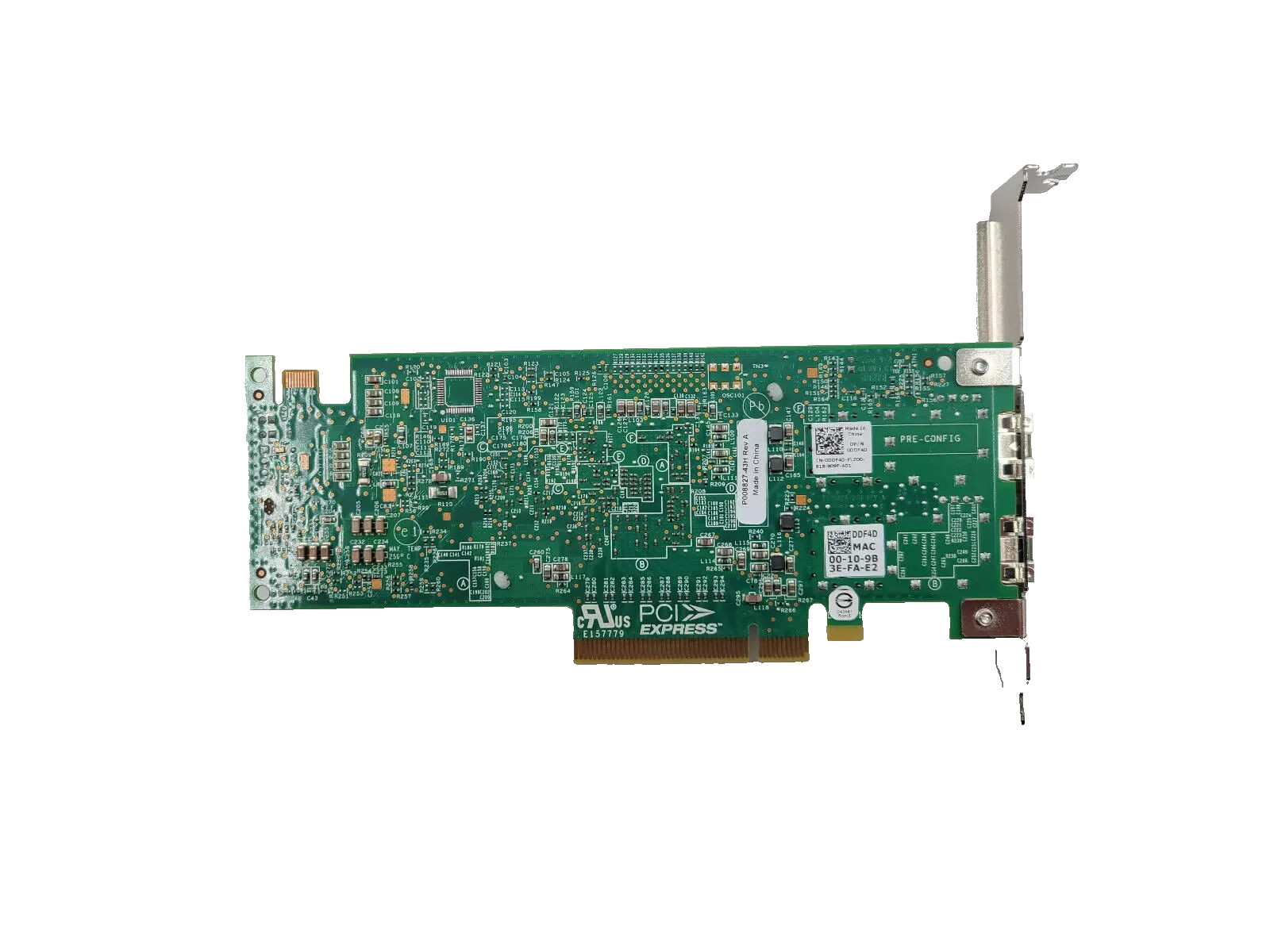 Dell Emulex 10Gb Dual Port SFP PCIe Network Adapter Dell P/N: 0DDF4D DDF4D