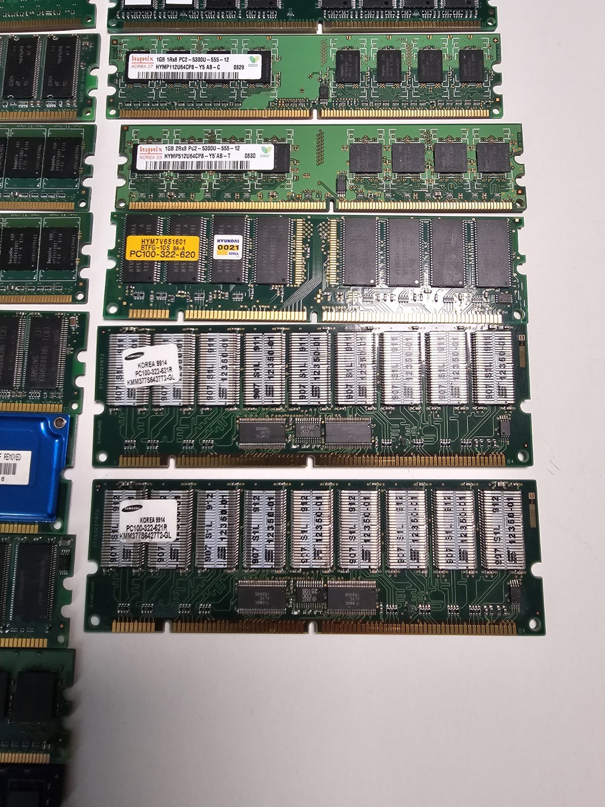 Vintage RAM Lot SDRAM DDR1 Memory Mix PC100 PC133 DDR400 Retro PC Build 10 Stick