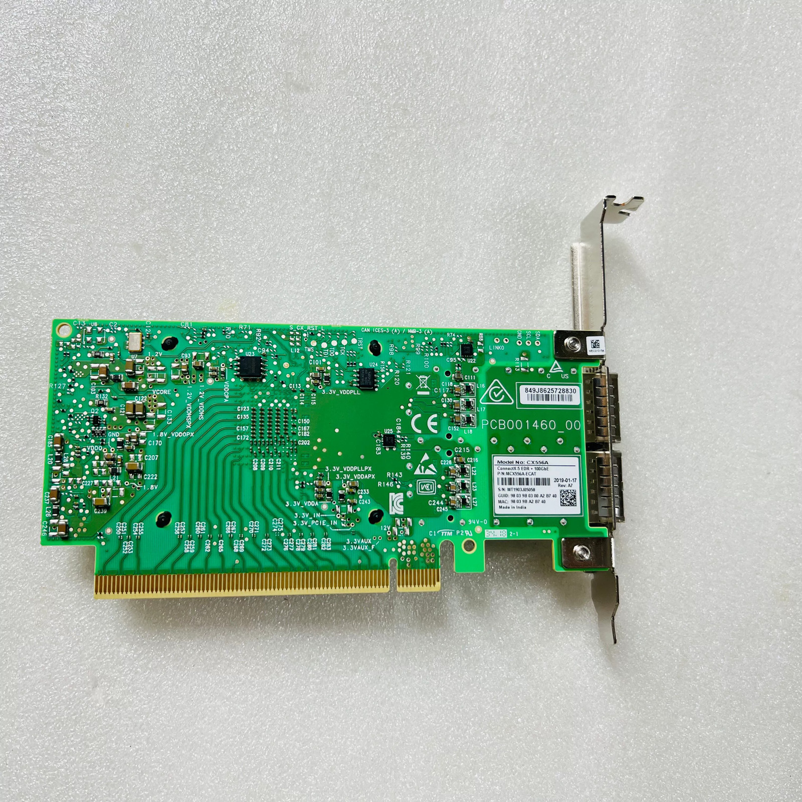 Mellanox ConnectX-5 MCX556A-ECAT 100GbE Dual Port QSFP28 NIC Network Card