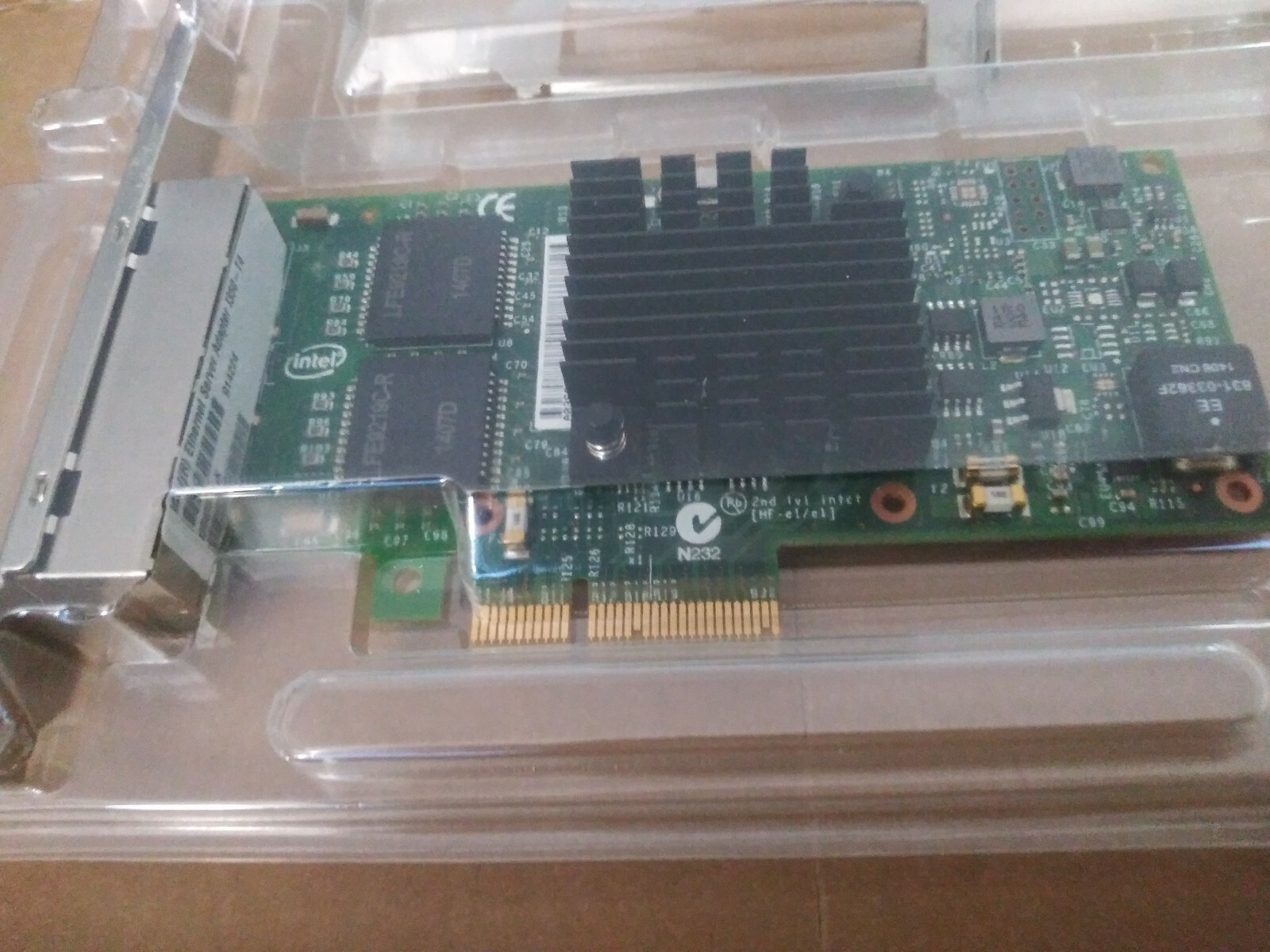 NEW GENUINE INTEL i350-T4 PCI-E x4 QUAD PORT 1Gb/s NIC ADAPTER w/BOTH BRACKETS