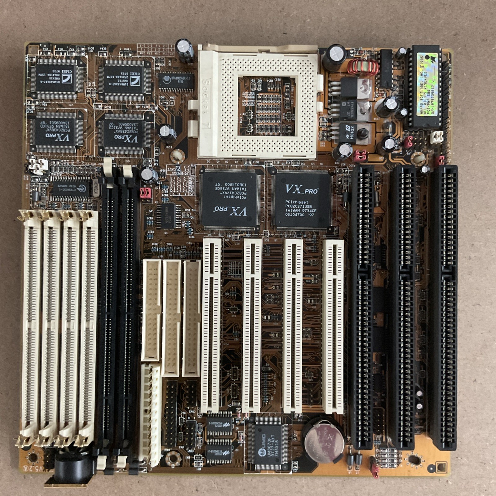 Vintage Socket 7 Motherboard Unknown Model/brand