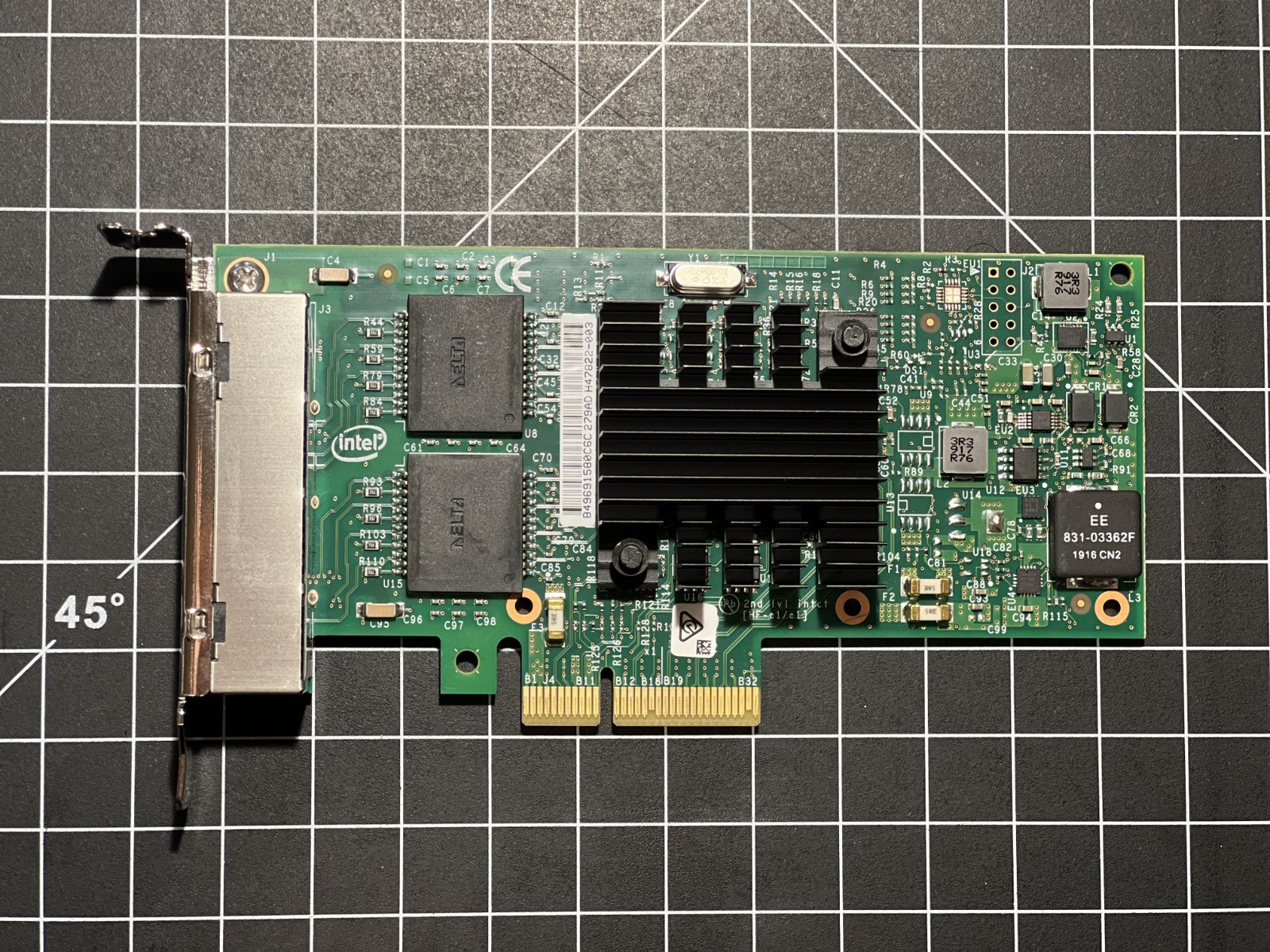I350T4V2 Original Intel 1GbE Ethernet Server Adapter I350-T4V2 Free Shipping