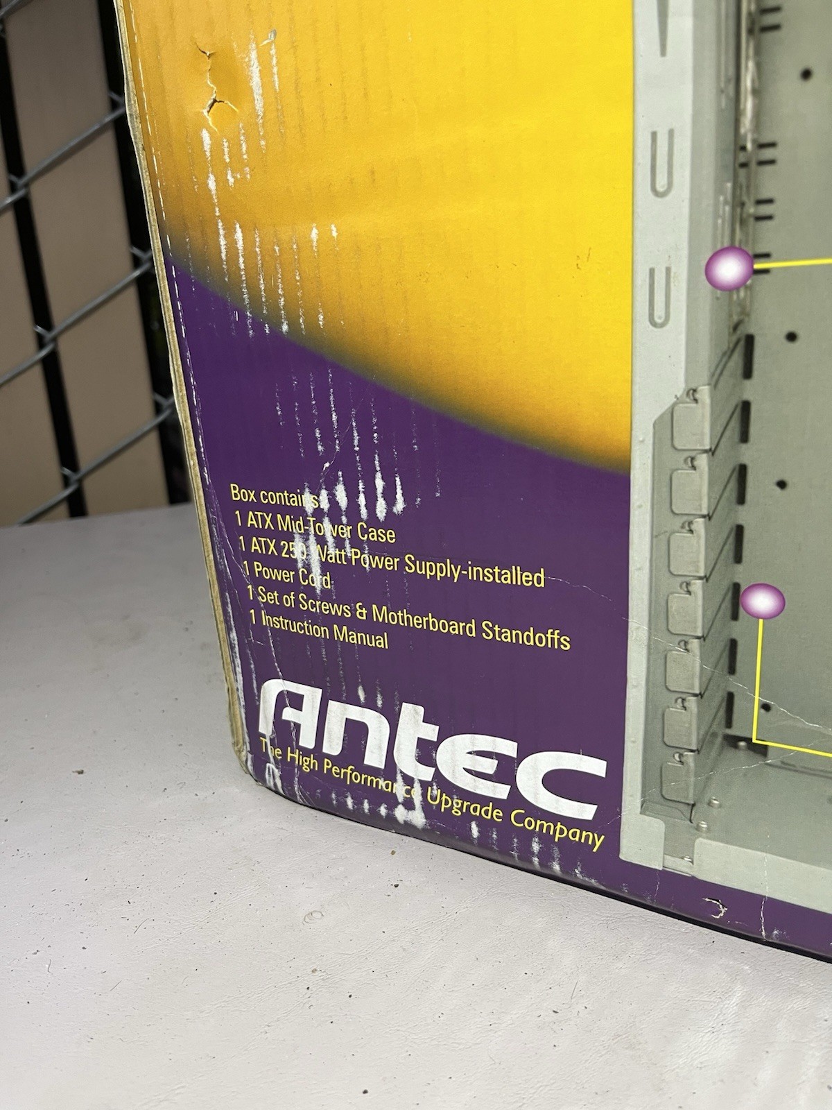 New Antec KS382 ATX Mini-Tower Computer Case PP255XH 250W SmartPower PSU Beige