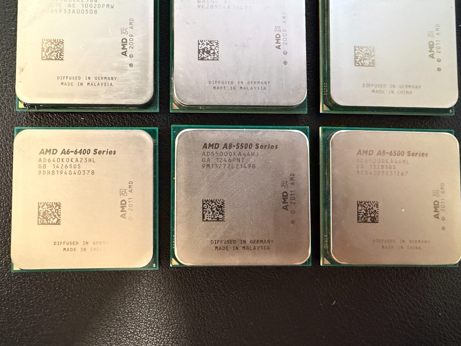LOT OF 6 AMD CPU CORE PROCESSORS — See description for info!