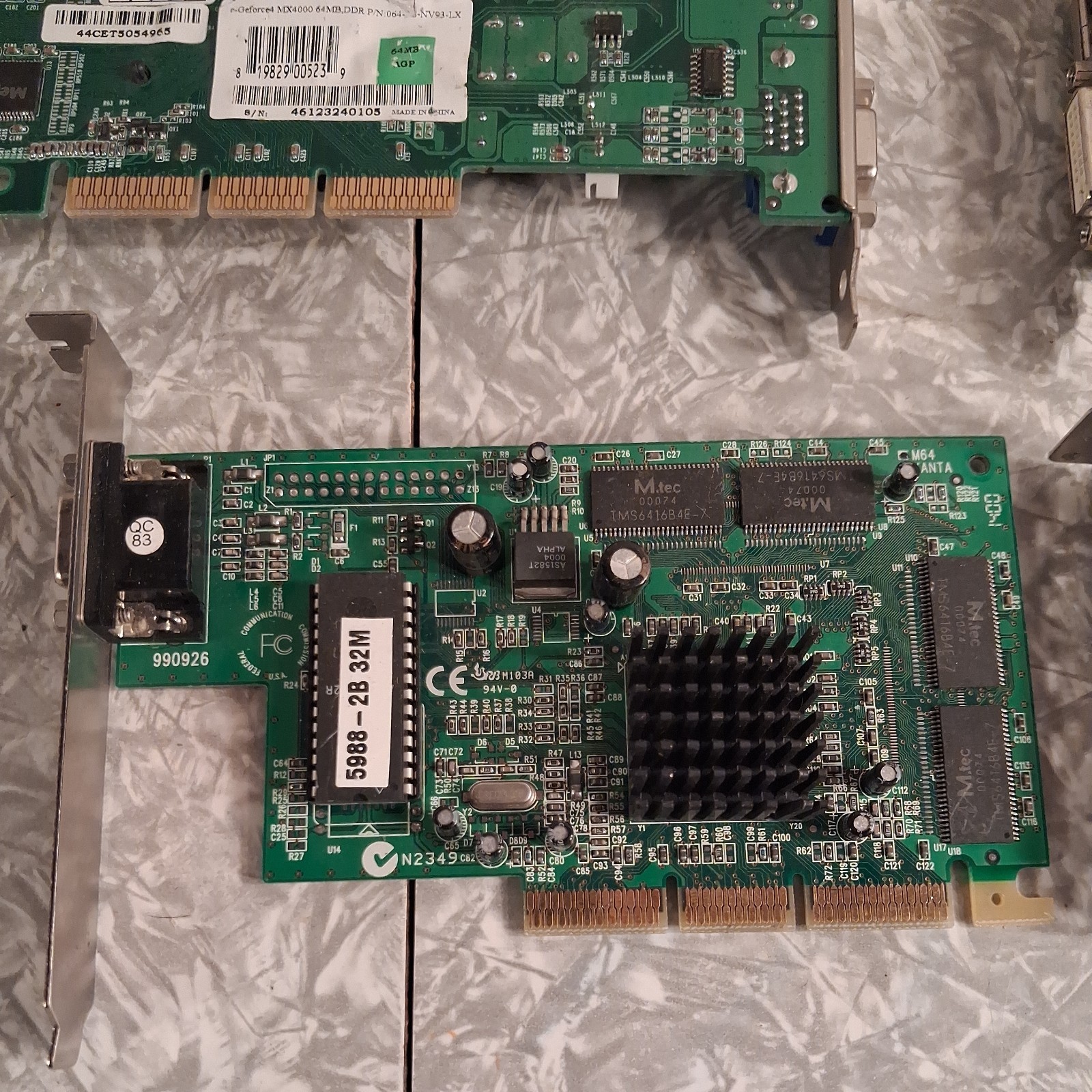 Lot of 6 Assorted Graphics Card video cards Untested Unknown Conditions