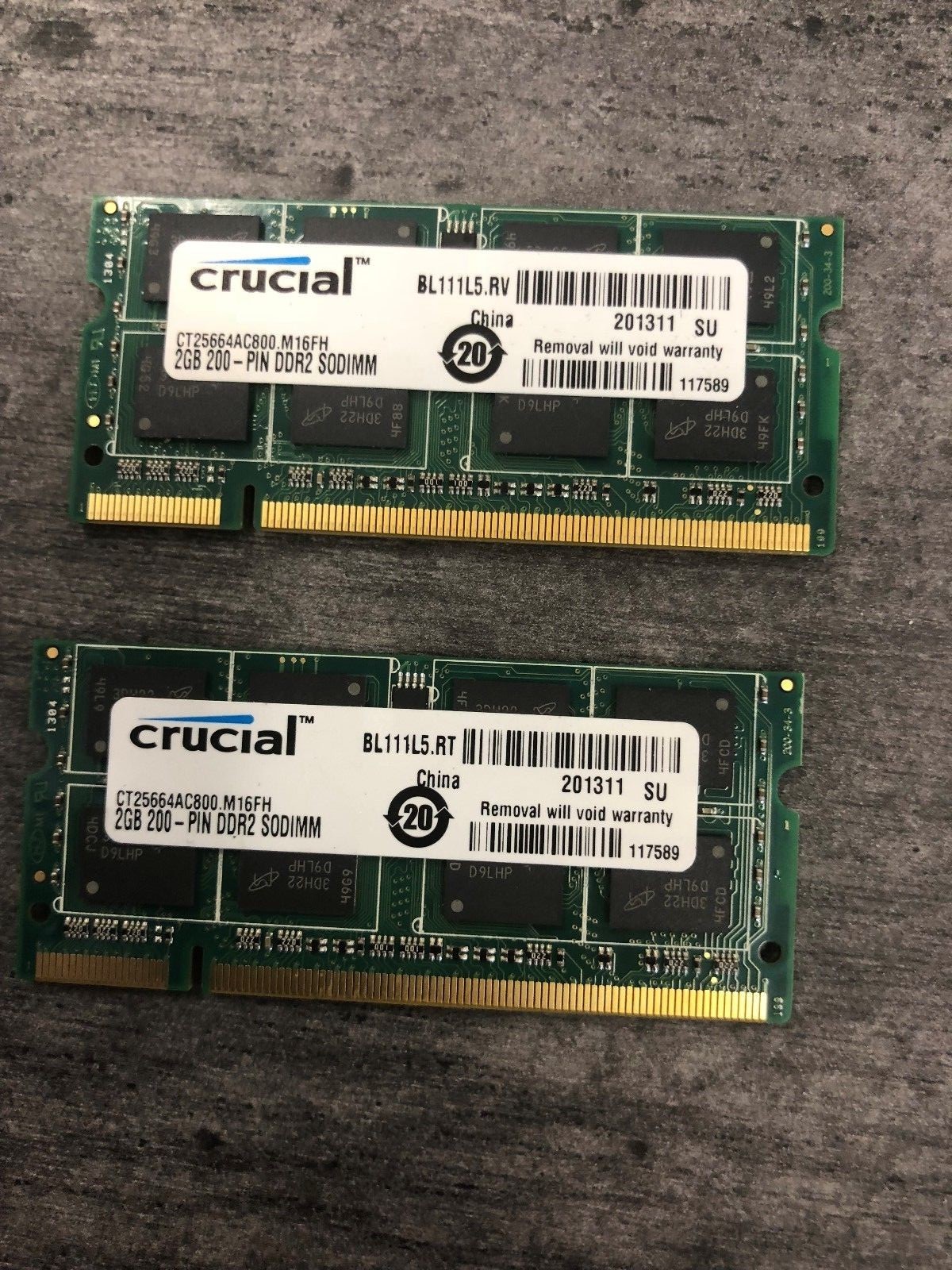4GB (2x2GB) PC2-5300s DDR2-667MHz Laptop Memory SODIMM Intel 200pin US