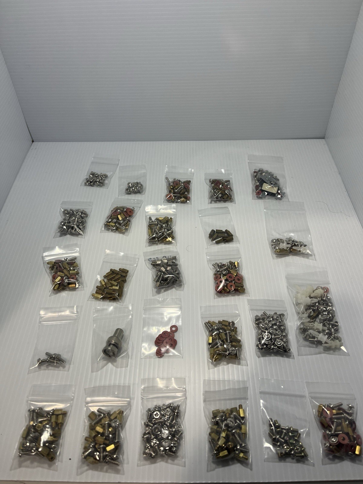 Lot Of Computer Board Screws And Parts