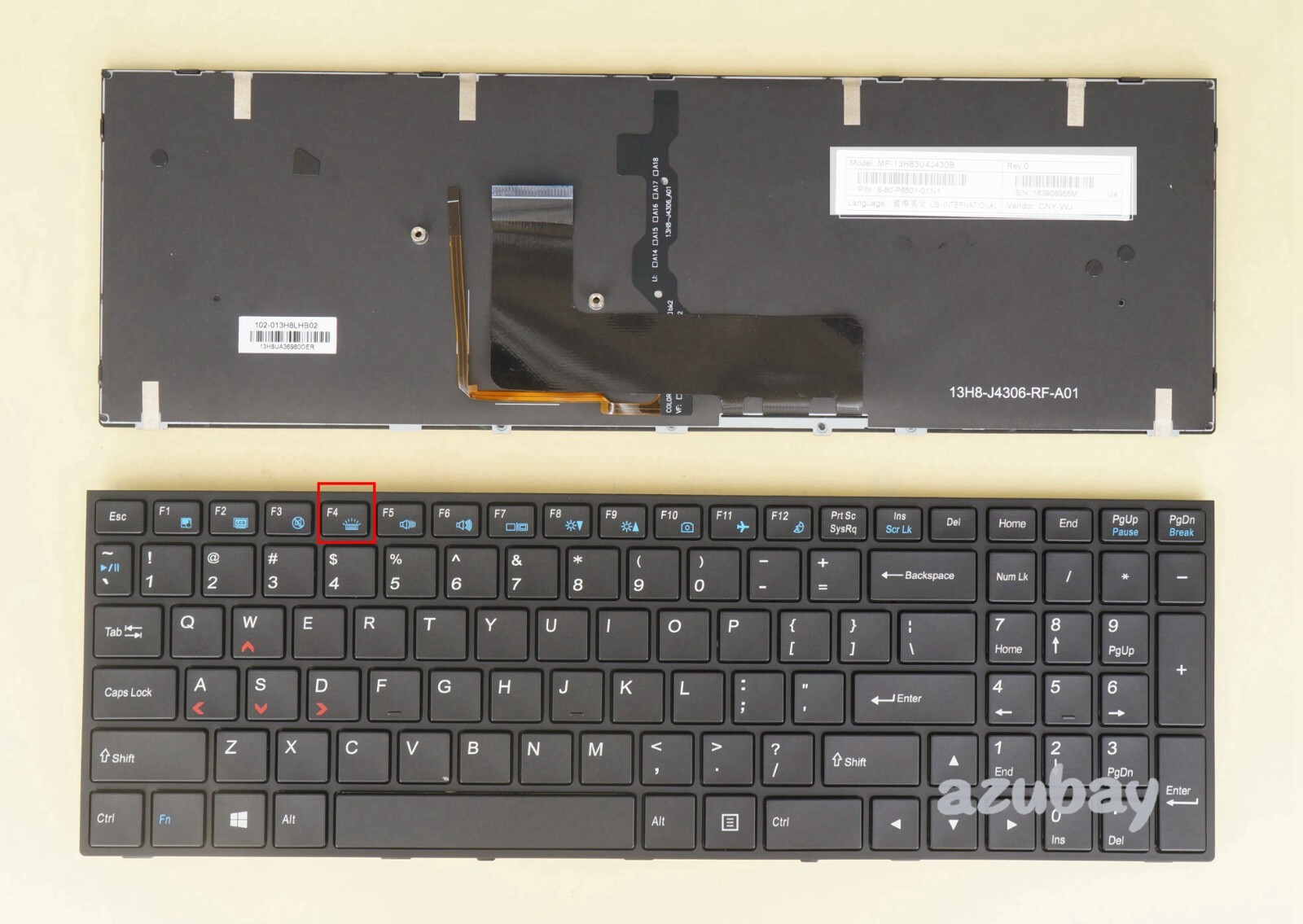 Keyboard for Sager NP8652 NP8657 NP8658 NP8670 NP8671 NP8672 NP8677 NP8678 P505