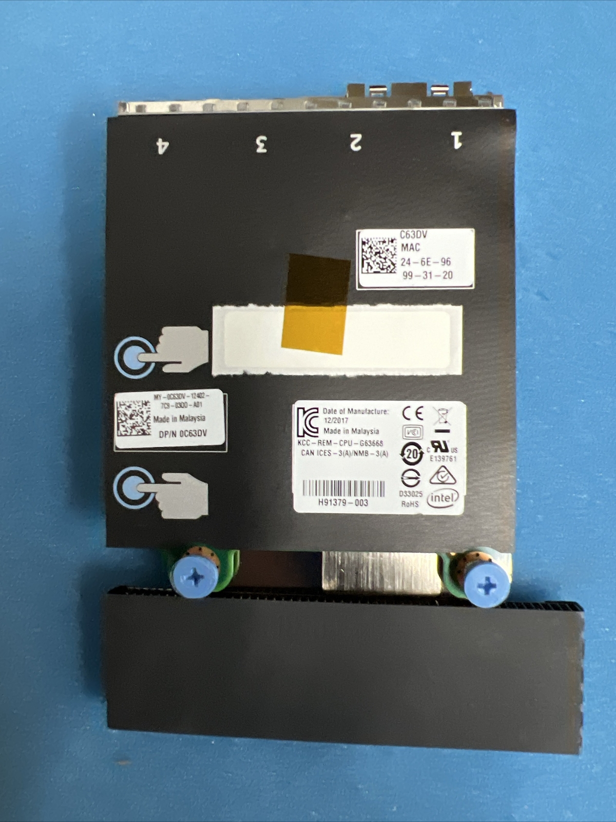 Dell C63DV Intel X520/+I350 10GB DA/SFP+ 1GB Dual Port Ethernet Card R720 R620