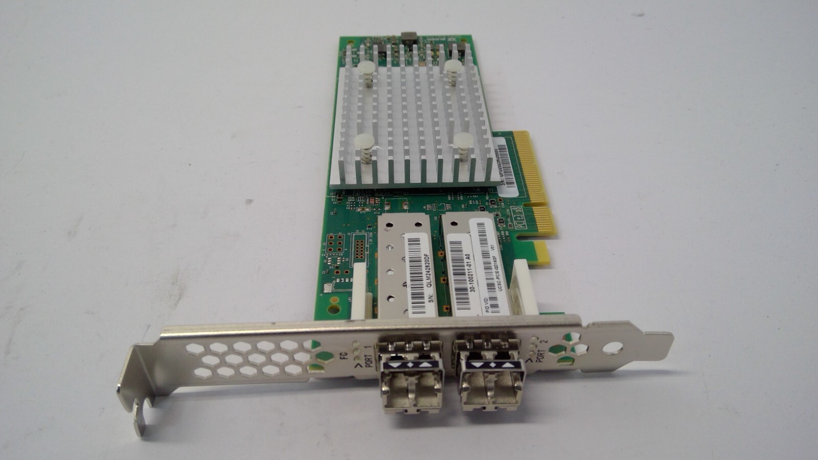 Cisco QLE2692-CSC Dual Port 16Gb FC Host Bus Adapter UCSC-PCIE-QD16GF w/2 SFP